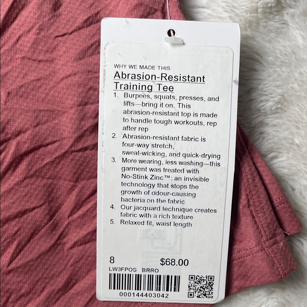 Lululemon Athletica Rose Training Tee
